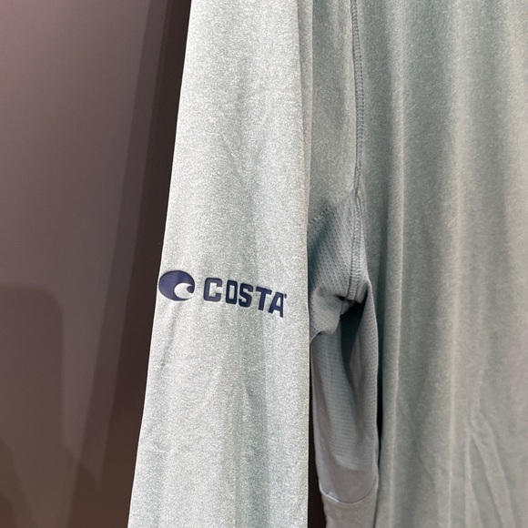 Costa Men’s Sz XL Light Green Long Sleeve hoodie with zipper pocket - Picture 5 of 9